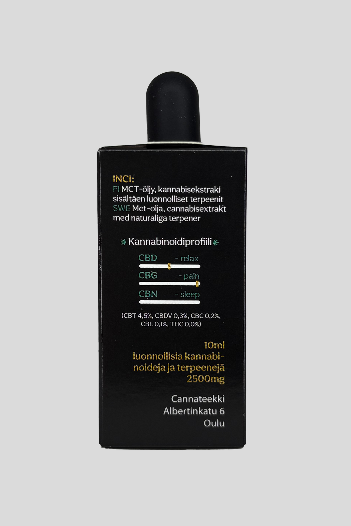 CBG-öljy 25% Single strain 10ml